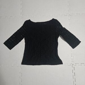 Banana Republic Black Lace Top